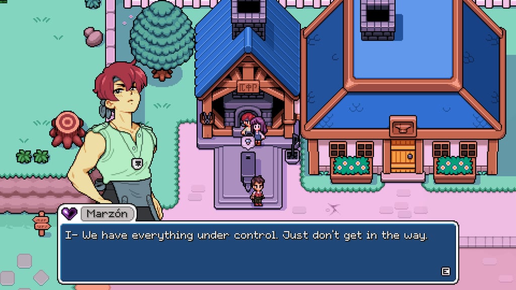 The line right after it, still in English.