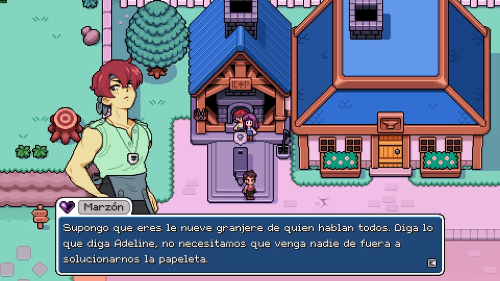 Marzón's greeting on a save with they/them: “le nueve granjere”.